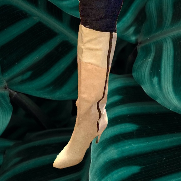 Vintage Never Worn Tall Leather/Suede Boots - Picture 5 of 16